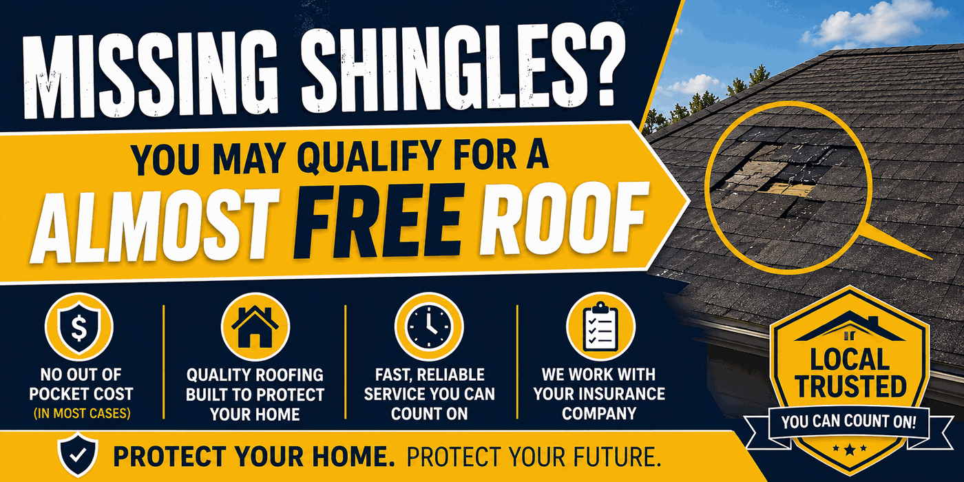 Missing shingles? You may qualify for an almost free roof - Sunland