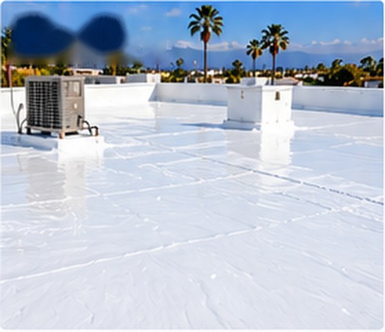 The same roof after silicone coating