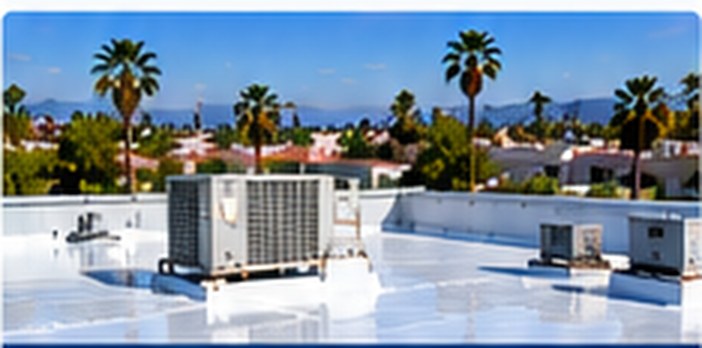 Apartment building roof in Sunland after silicone coating