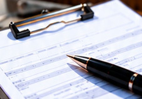 Roof insurance claim form on a clipboard &mdash; Sunland roof claim assistance &mdash; Free Roof Program Sunland