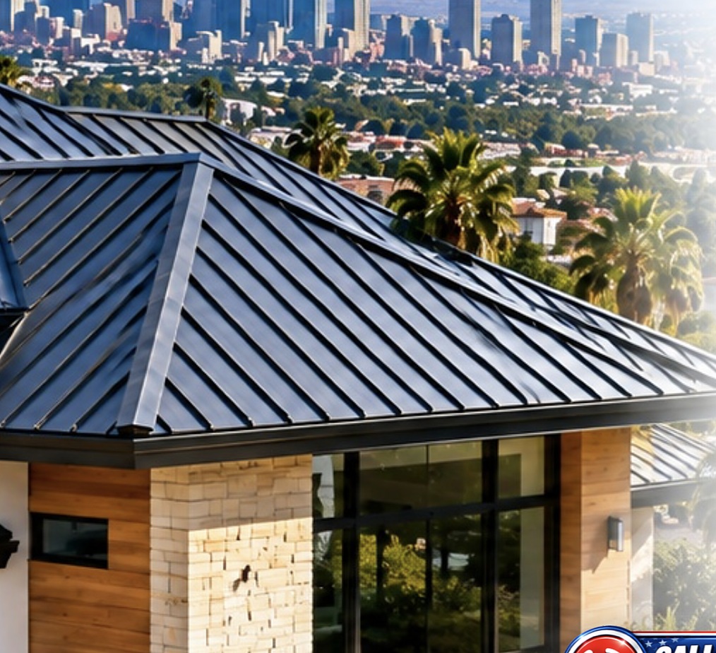 Standing seam metal roof above the Dogpatch skyline &mdash; Metal Roofing Dogpatch