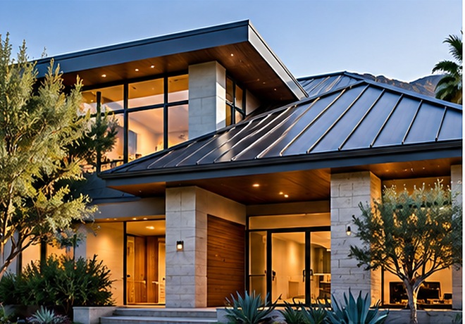Modern home with a standing seam metal roof &mdash; Metal Roofing Dogpatch