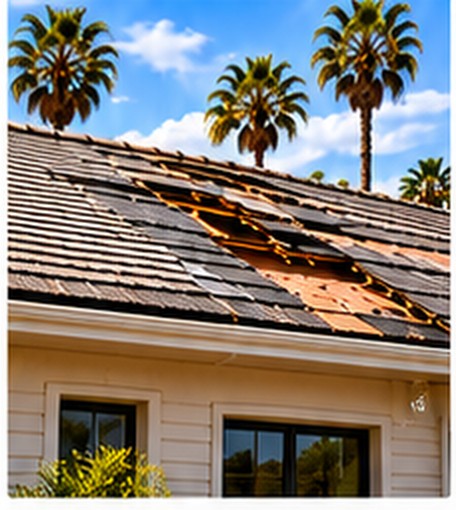 Storm-damaged shingles on a Dogpatch roof &mdash; roof repair Dogpatch