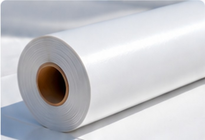 Roll of white TPO membrane &mdash; TPO Roofing Sunland